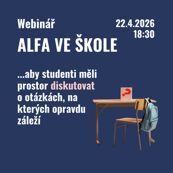 Webinář "Alfa pro mládež ve škole"